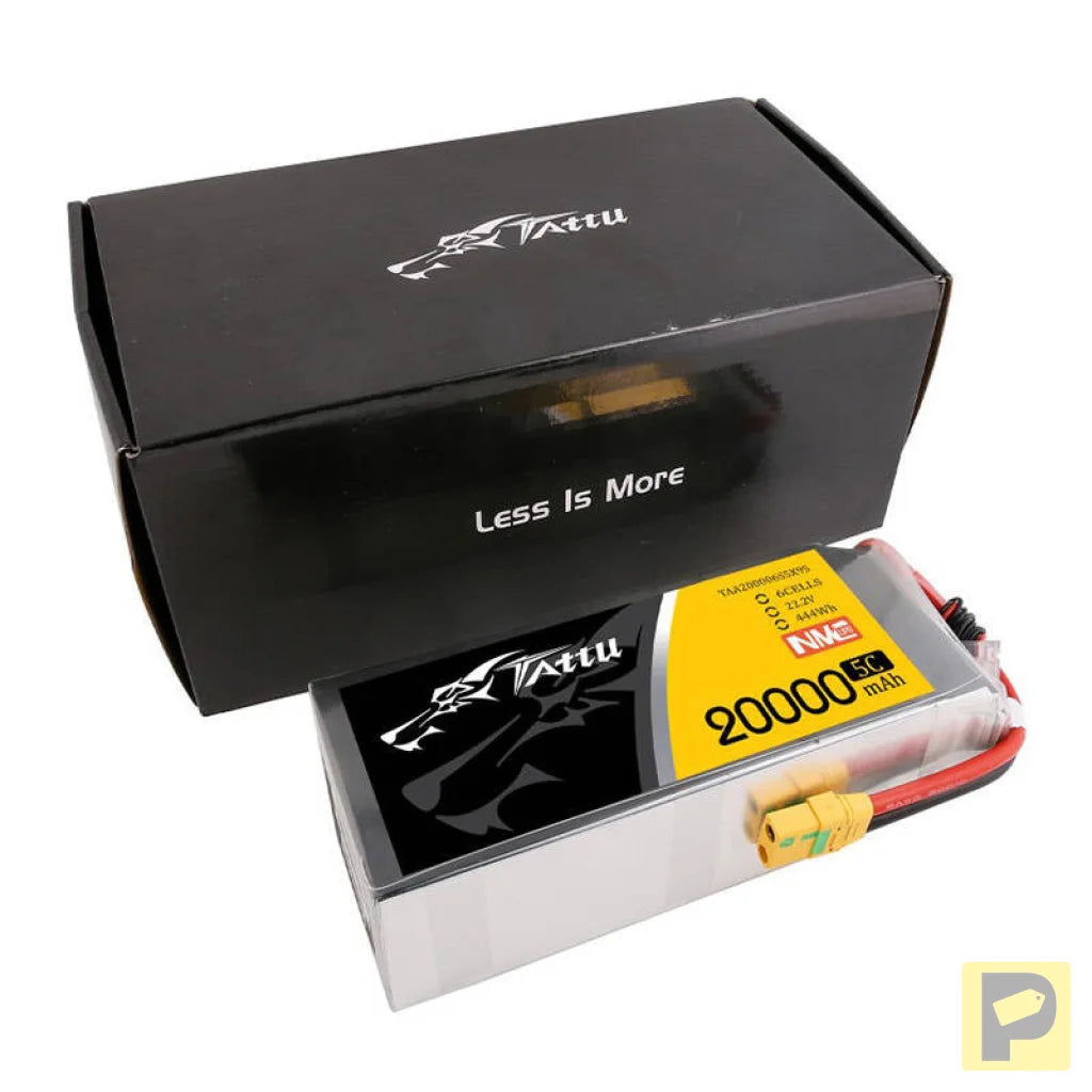 Tattu NMC 20000mAh 22.2V 5C 6S1P Lipo Battery Pack with XT90-S plug
