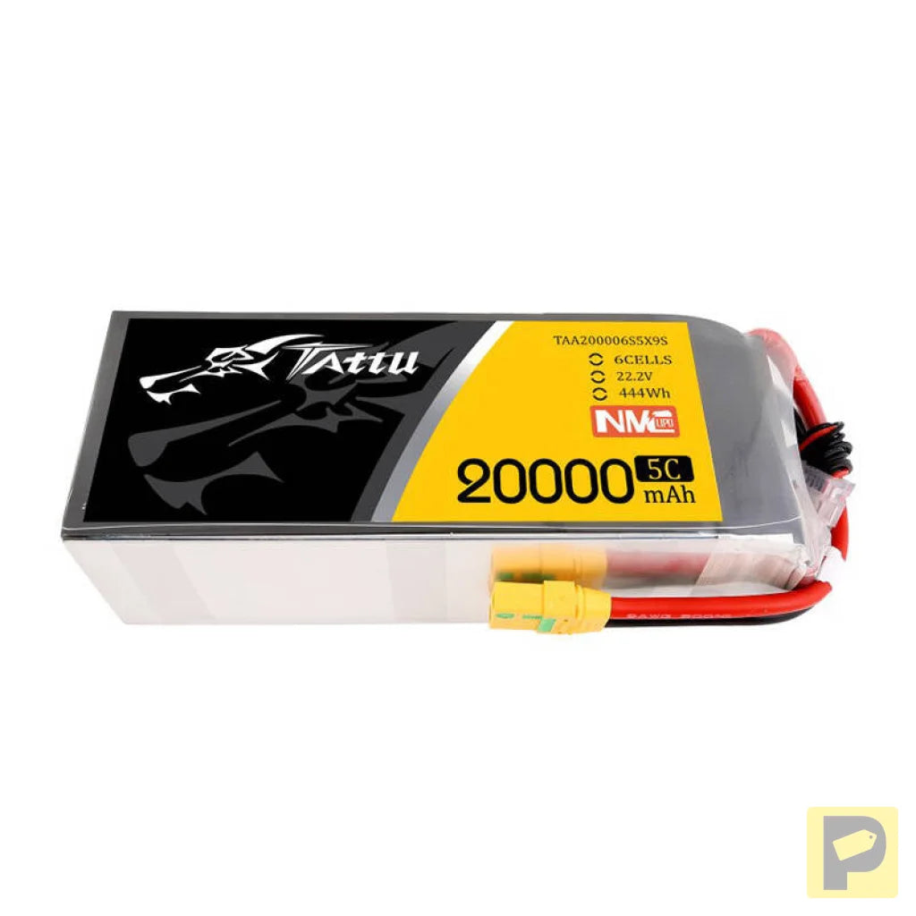 Tattu NMC 20000mAh 22.2V 5C 6S1P Lipo Battery Pack with XT90-S plug