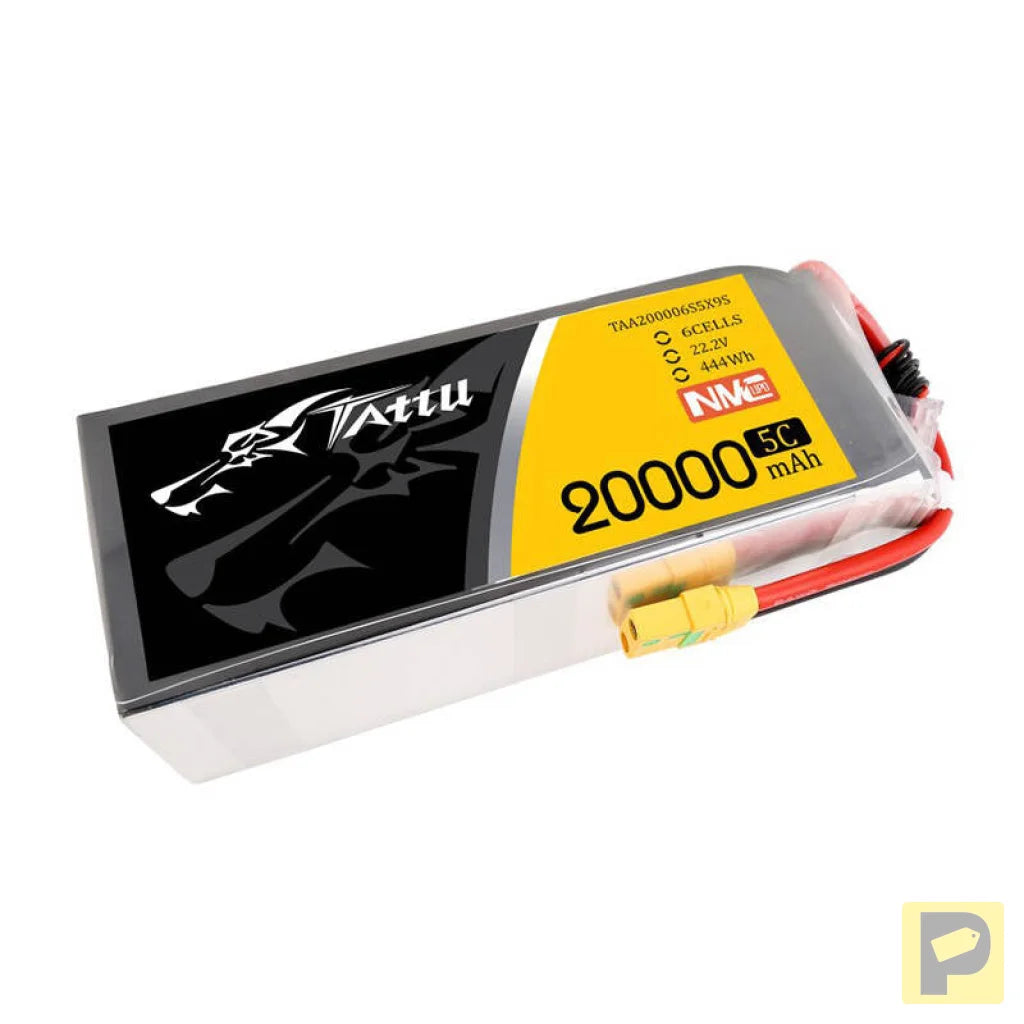 Tattu NMC 20000mAh 22.2V 5C 6S1P Lipo Battery Pack with XT90-S plug