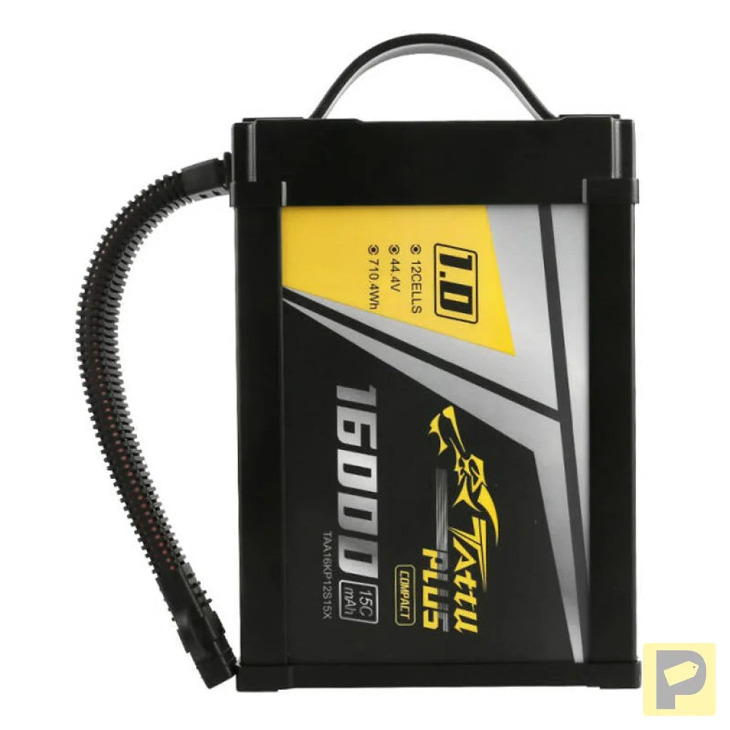 Tattu Plus 1.0 Compact version 16000mAh 12S 15C 44.4V Lipo battery pack with XT90-S Plug
