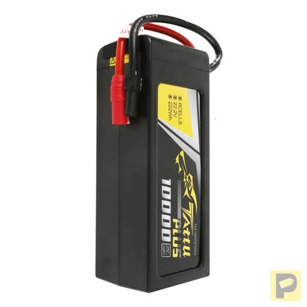 Tattu Plus 10000mAh 22.2V 25C 6S1P Lipo Battery Pack with AS150+XT150 plug