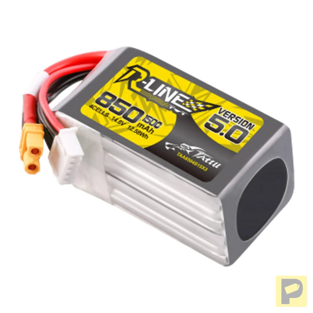 Tattu R-Line Wersja 5.0 850 mAh 14,8 V 4S1P 150C XT30U-F
