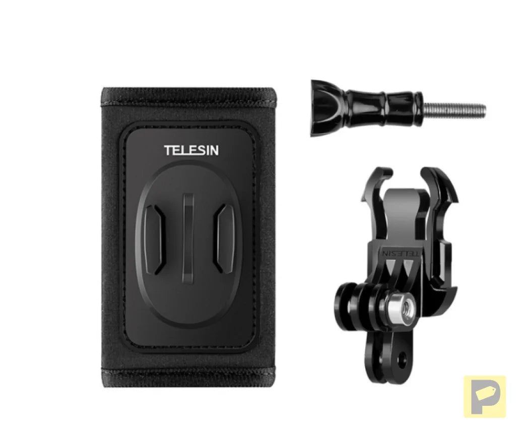 Telesin backpack strap mount with J-hook mount for GoPro/Osmo Action (GP-BPM-003)