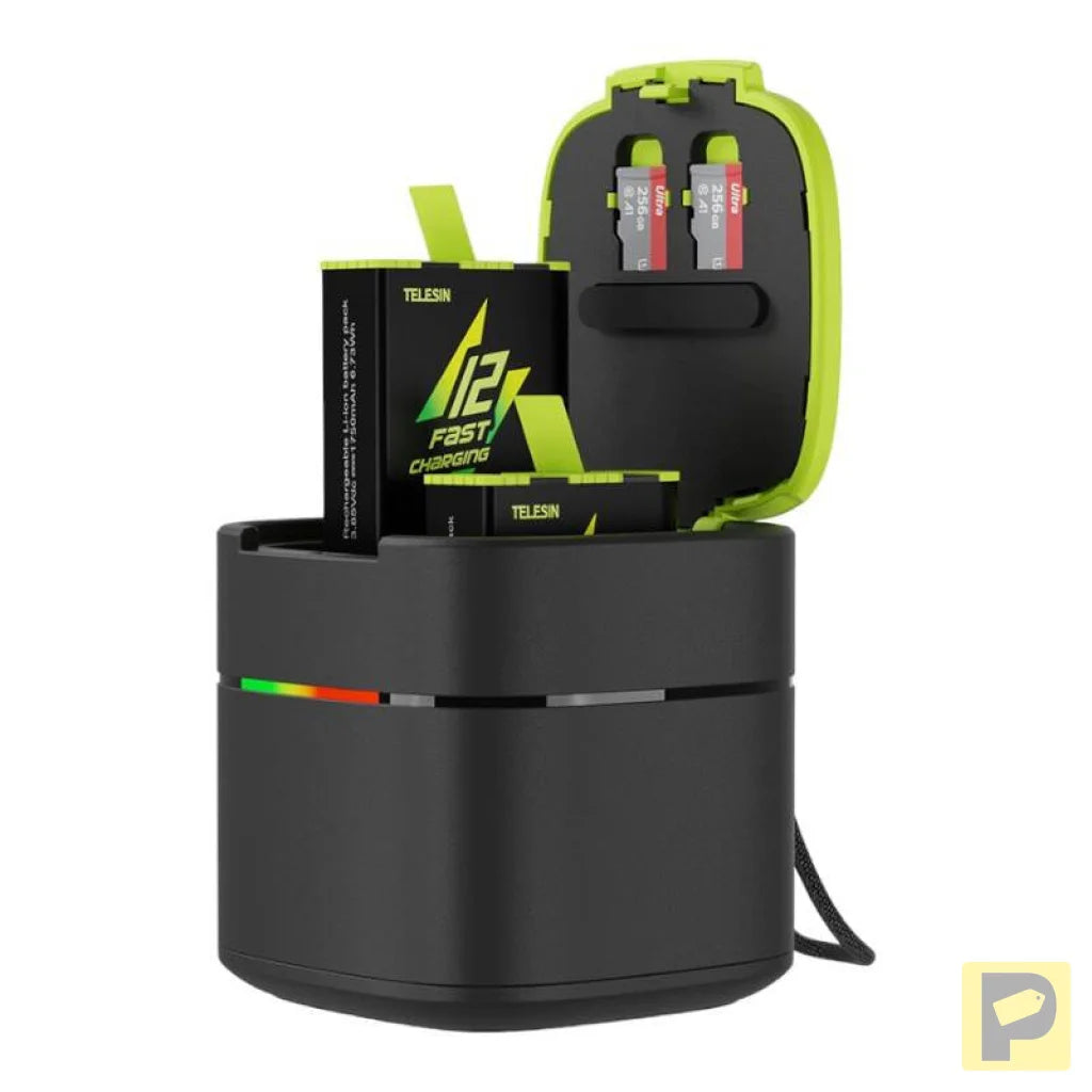 TELESIN Fast charge box +2 battery for GoPro Hero 9/10/11/12 GP-FCK-B11