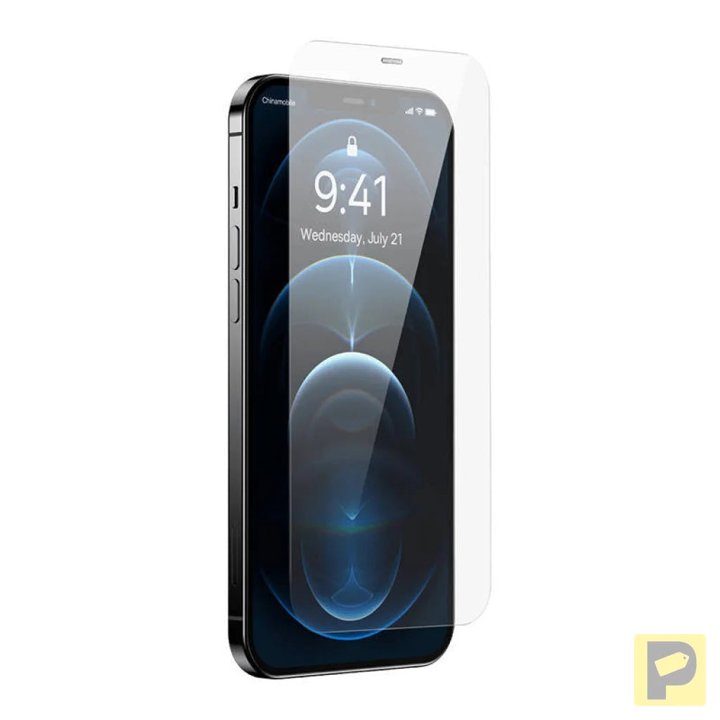 Tempered Glass Baseus 0.4mm Iphone 12 Pro MAX + cleaning kit
