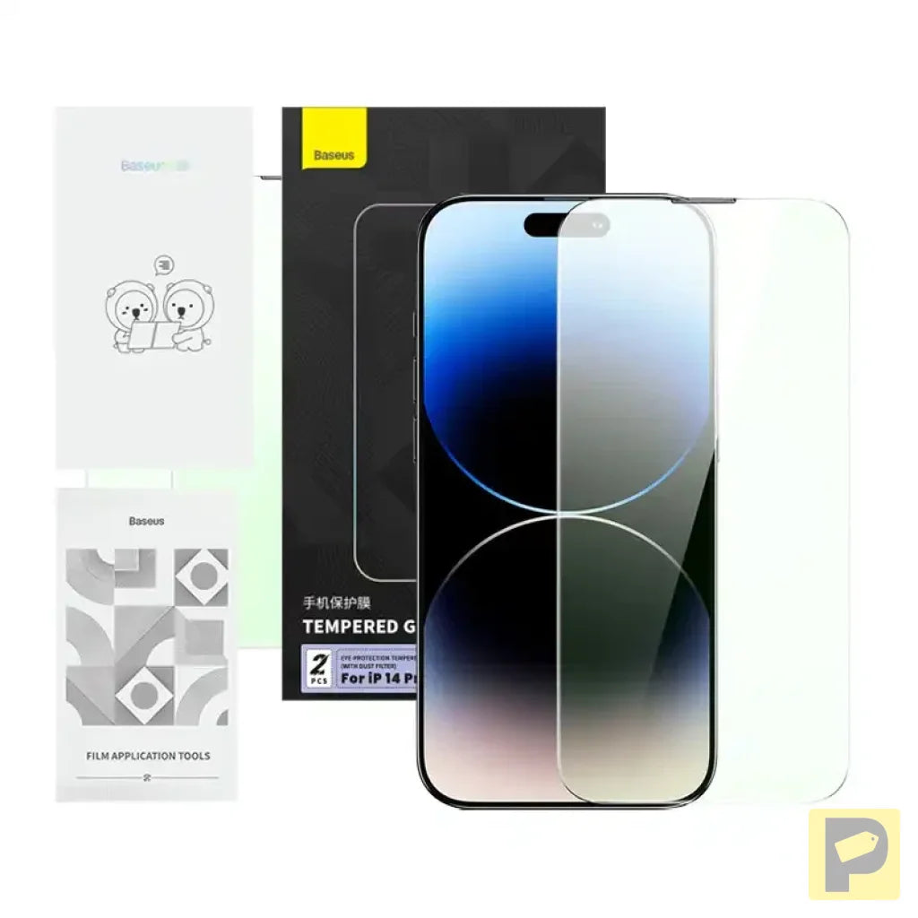 Tempered glass with eye protection filter Baseus Crystal Series iPhone 14 PRO