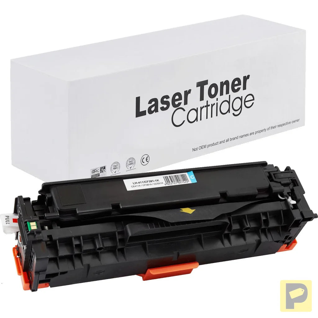 Toner for HP | CE411A / CF381A / CC531A / CRG718 | cyan | 2800 pag. | neutral box