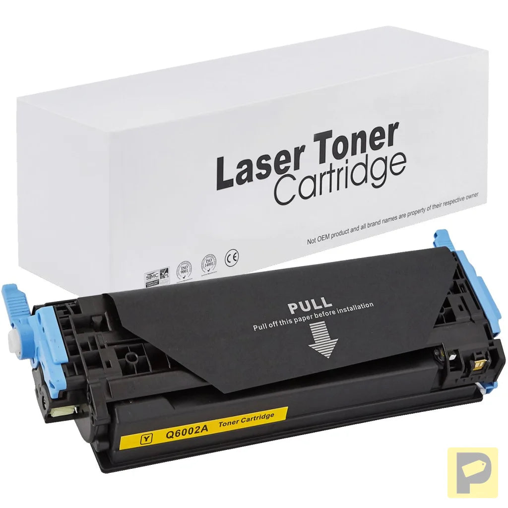 Toner for HP | Q6002A | rem. | yellow | 2000 pag. | neutral box