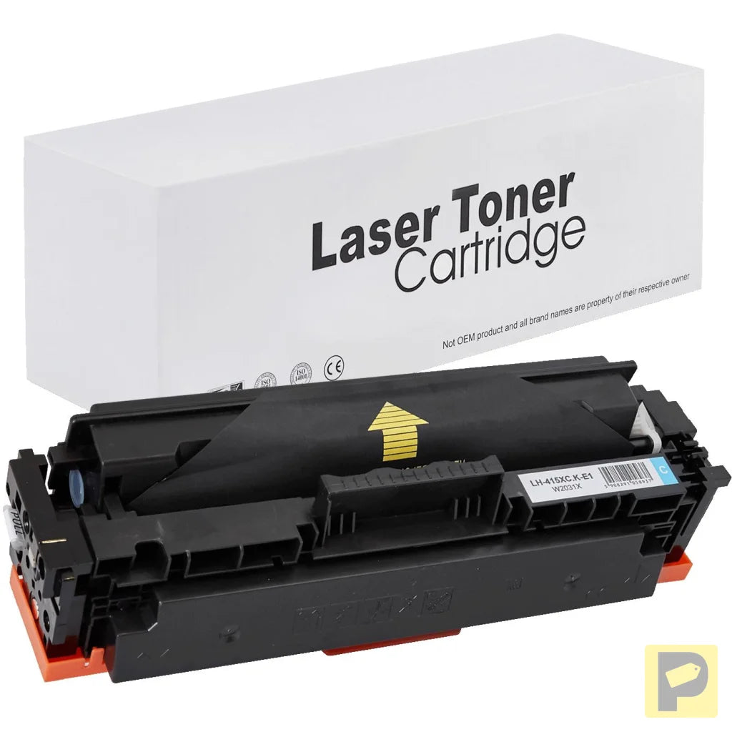 Toner for HP | W2031X / CRG055 | no chip | cyan | 6000 pag. | neutral box