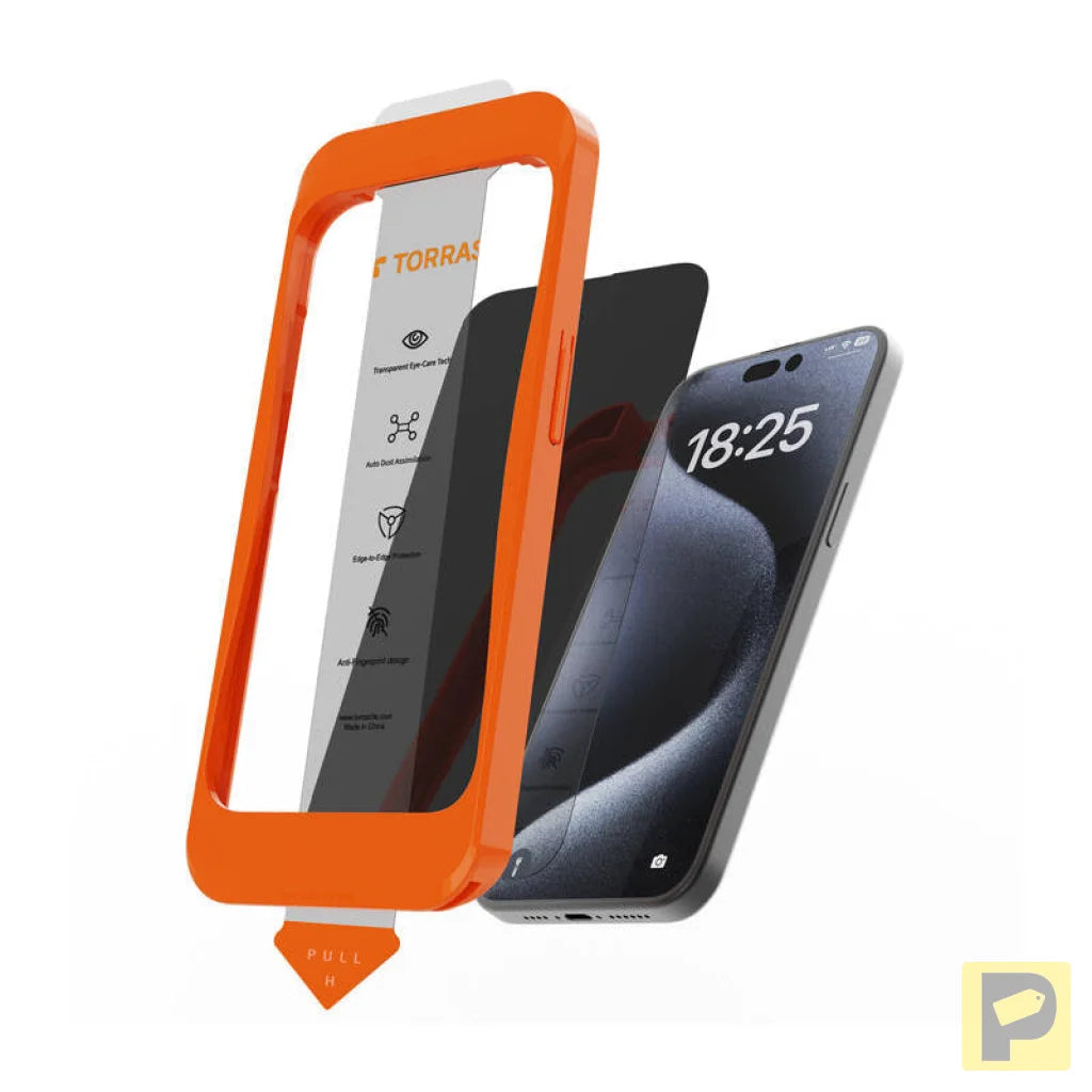 Torras Install Master tempered glass for iPhone 16 Plus