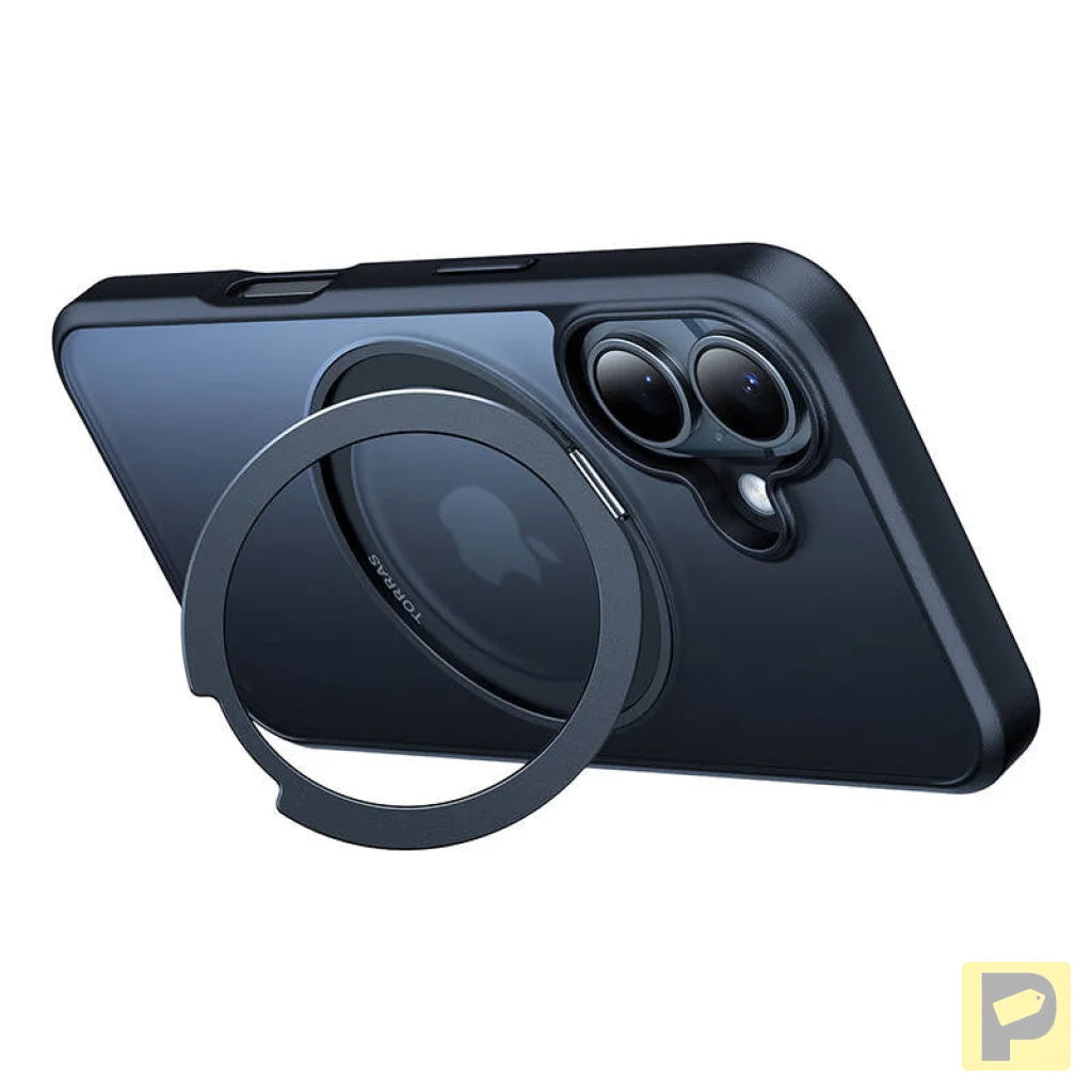 Torras Ostand Pro Case for iPhone 16 (Black)