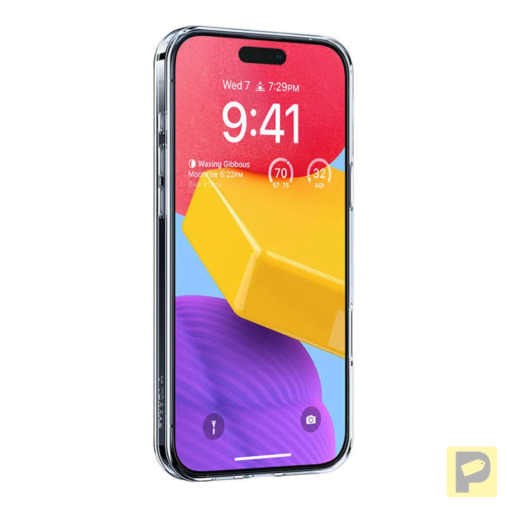 Torras Ostand Pro Case for iPhone 16 Plus (Transparent)