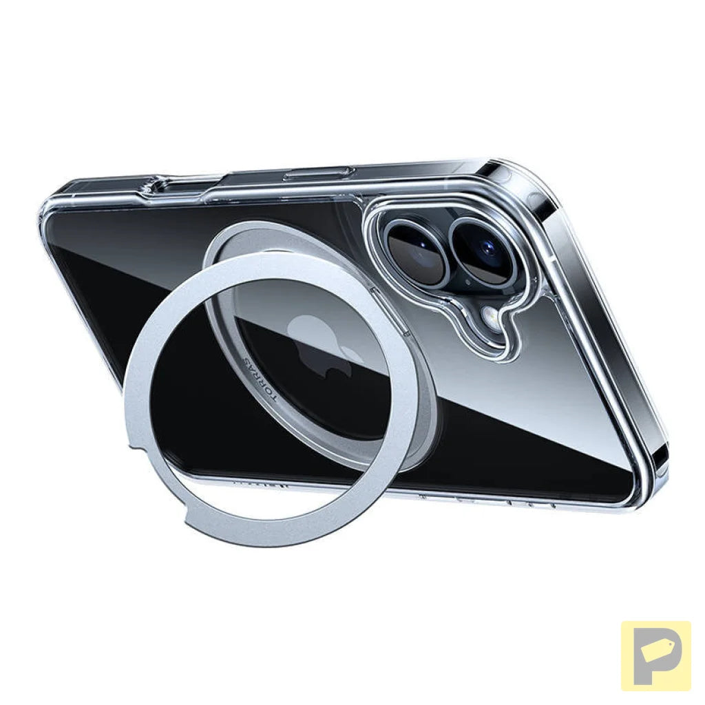 Torras Ostand Pro Case for iPhone 16 Plus (Transparent)