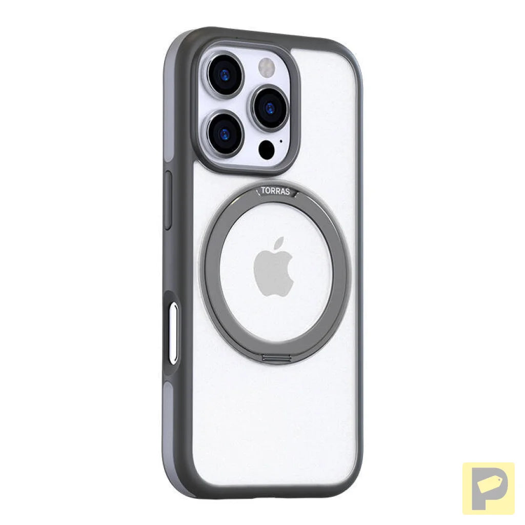 Torras Ostand R Fusion Case for iPhone 16 Pro (Gray)