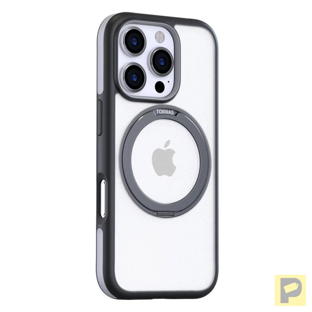 Torras Ostand R Fusion Case for iPhone 16 Pro Max (Black)