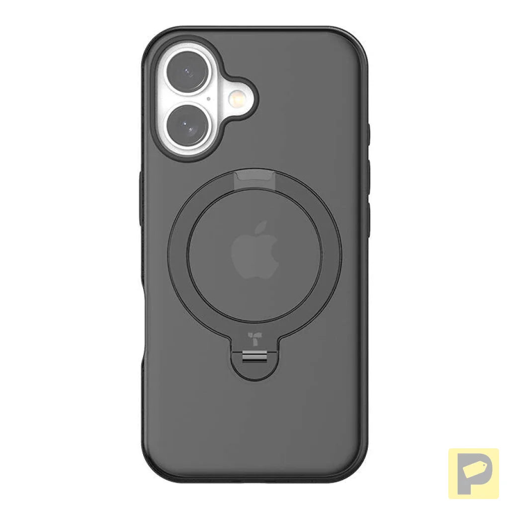 Torras Ostand Spin Case for iPhone 16 Plus (Black)