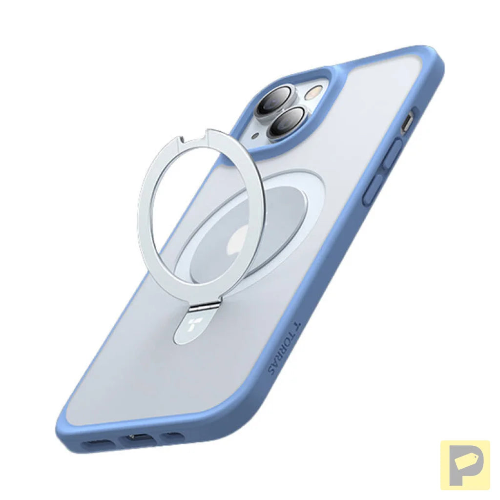 Torras phone case Ostand Matte for iPhone 15 (navy blue)