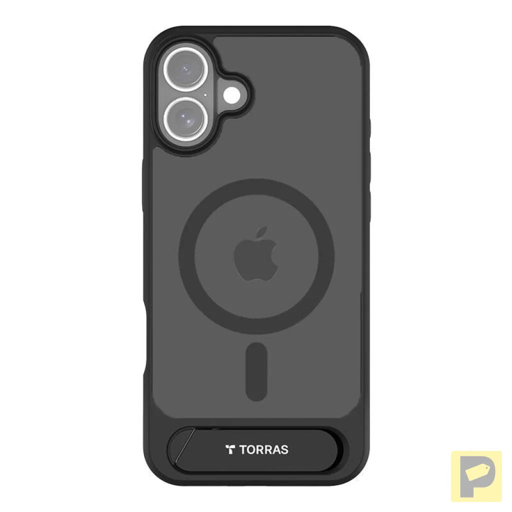 Torras Pstand Series Case for iPhone 16 (black)