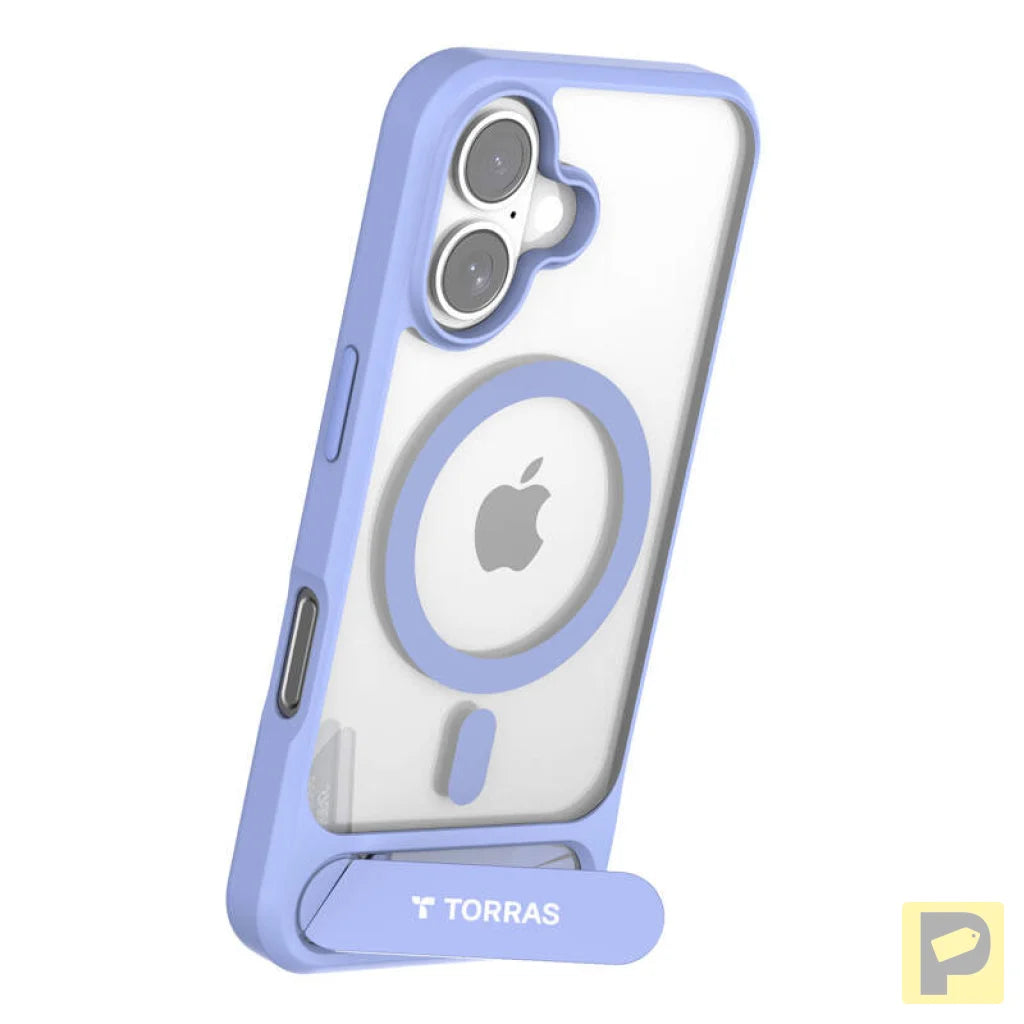 Torras Pstand Series Case for iPhone 16 (Blue)
