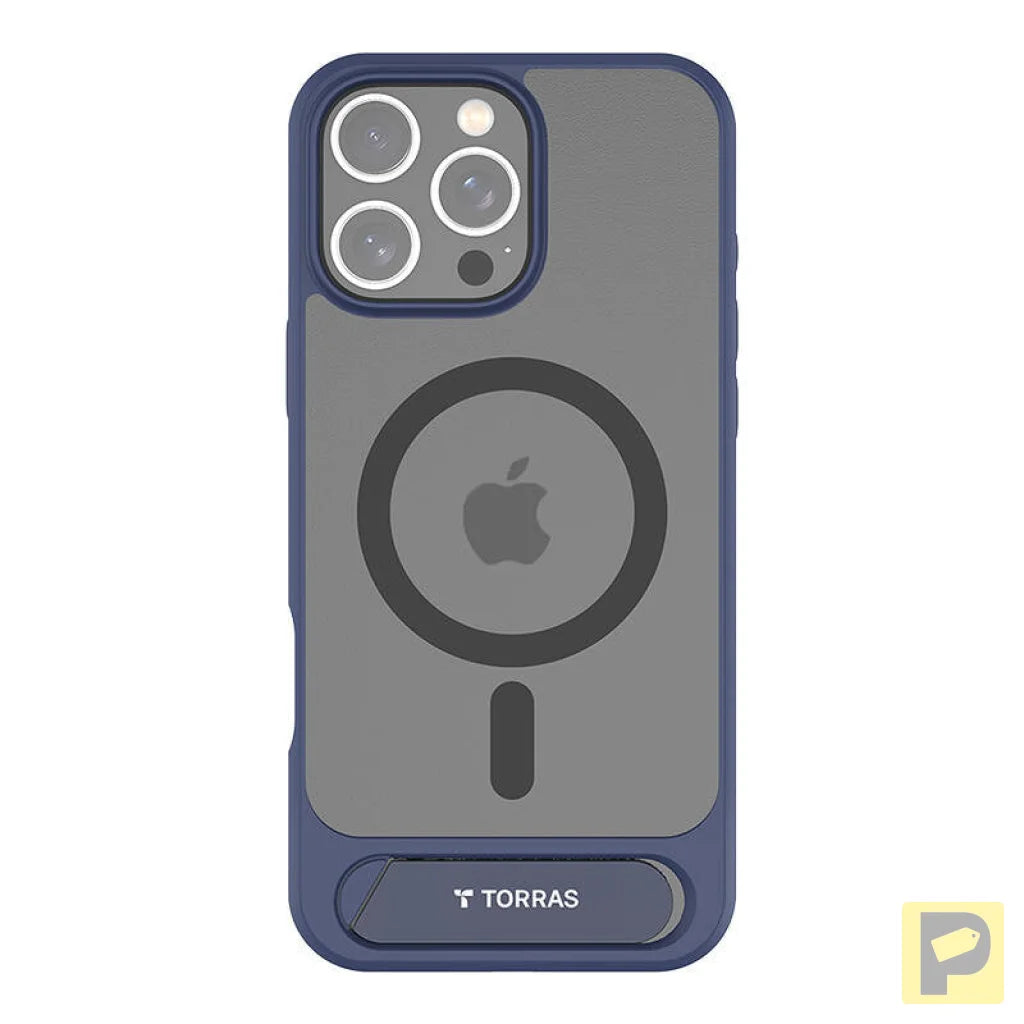 Torras Pstand Series Case for iPhone 16 Pro (Blue)