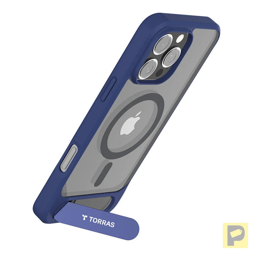 Torras Pstand Series Case for iPhone 16 Pro (Blue)