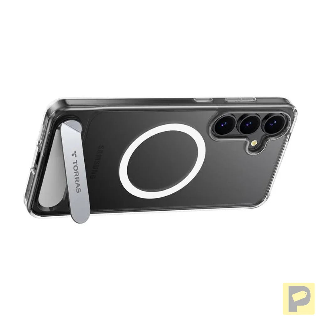Torras Pstand Series phone case for Samsung S25 (transparent)