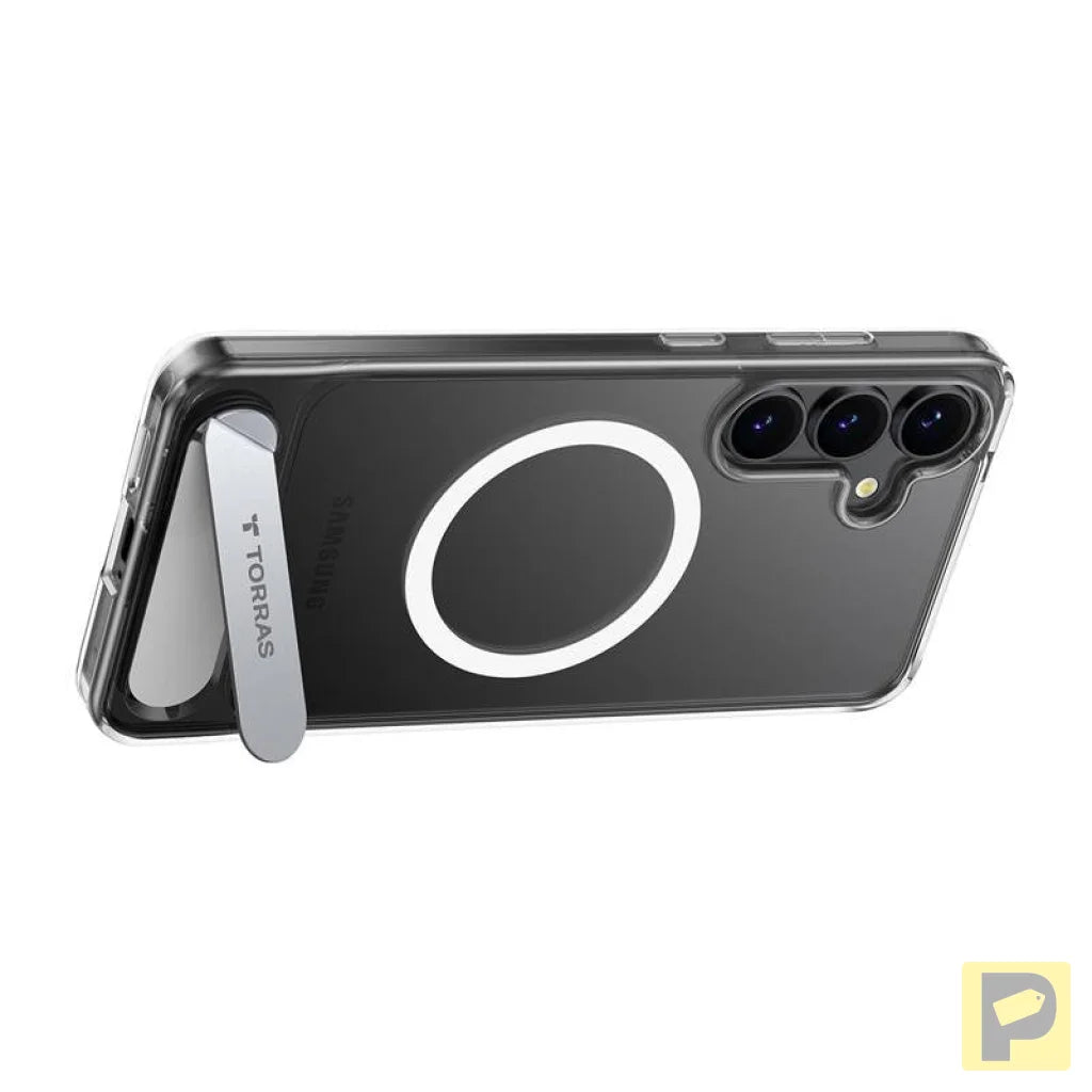 Torras Pstand Series phone case for Samsung S25+ (transparent)