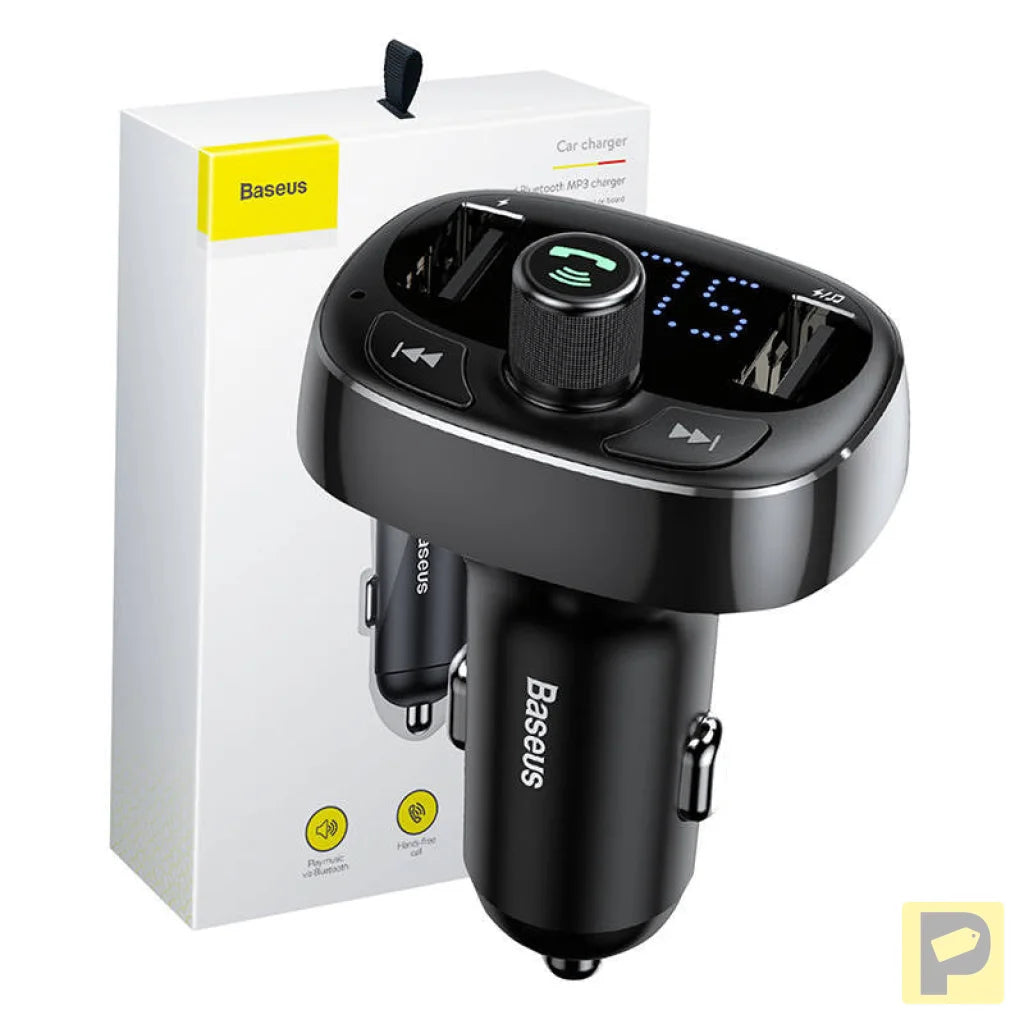 Transmitter FM Baseus T-typed S-09 Bluetooth (black)