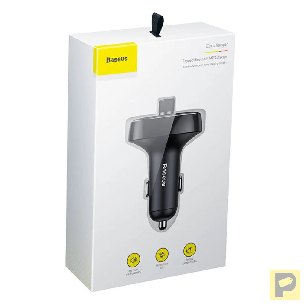 Transmitter FM Baseus T-typed S-09 Bluetooth (black)