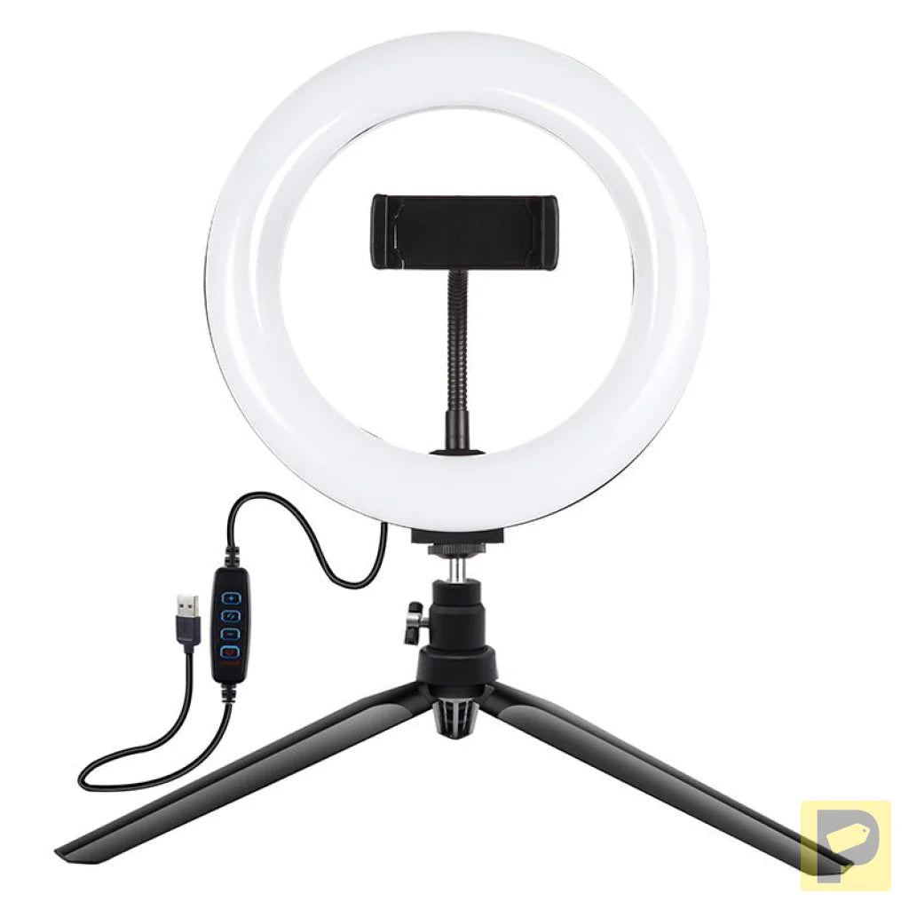 Tripod Mount Puluz with 20cm LED Ring Vlogging PKT3073B