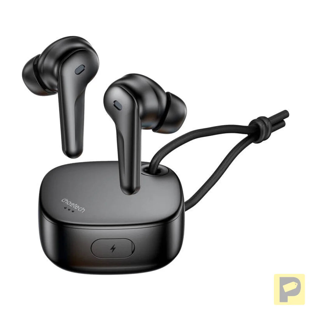 TWS Choetech BH-T17 ANC+ENC Wireless Headphones (black)