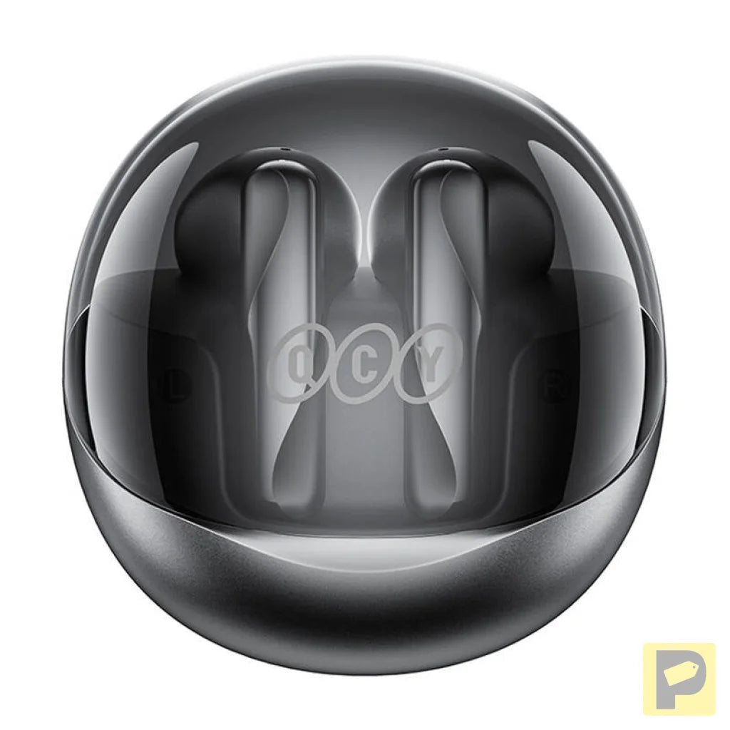 TWS QCY AilyBuds Clear T32 Headphones (black)