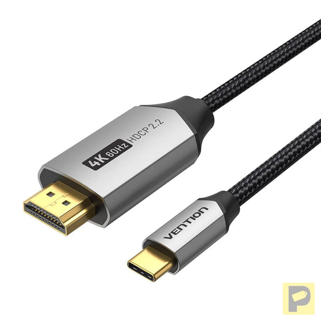 USB-C do HDMI 2.0 cable Vention CRBBH 2m, 4K 60Hz (black)