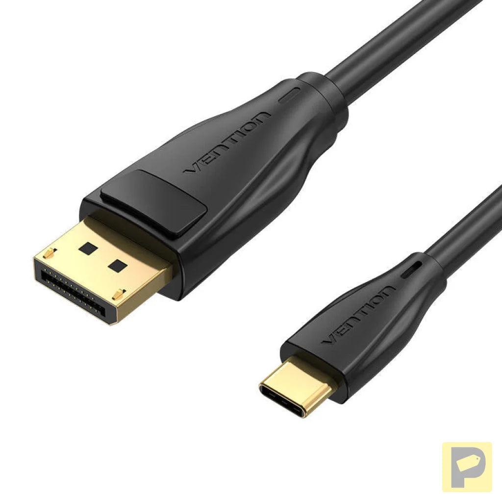 USB-C to DisplayPort 1.4 Cable Vention CGYBG, 1,5m, 8K 60Hz/4K 120Hz (black)