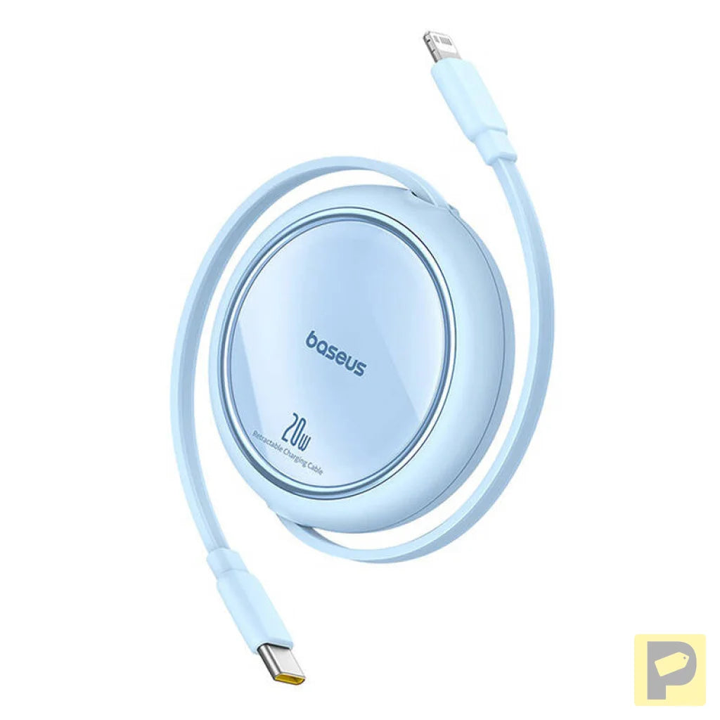 USB Cable Baseus Free2Pull USB-C to iP 20W 1m (blue)