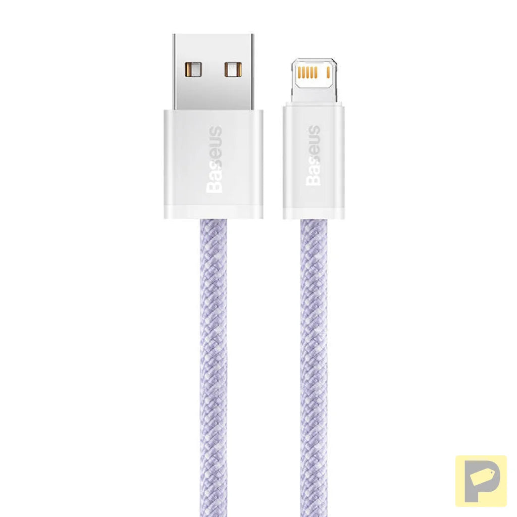 USB cable for Lightning Baseus Dynamic 2 Series, 2.4A, 2m (purple)