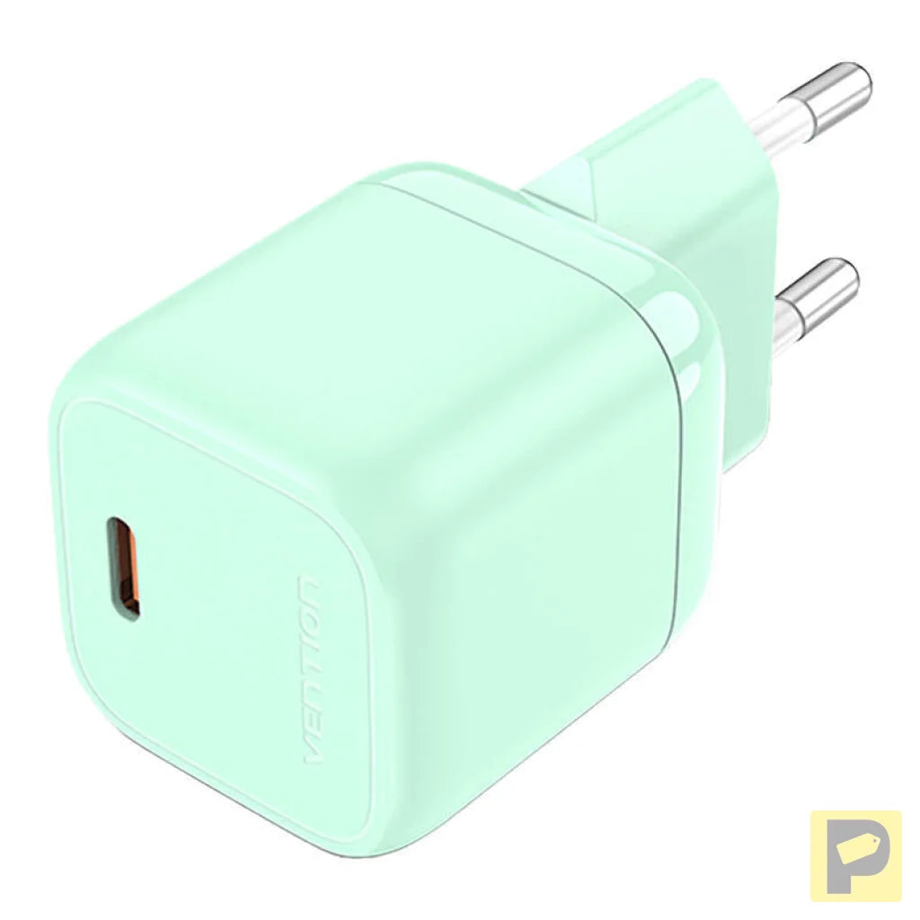 Vention FAKG0-EU USB-C GaN 30W power charger (green)
