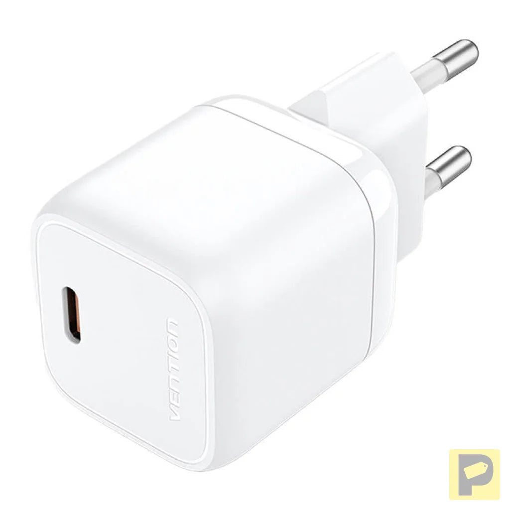 Vention FAKW0-EU USB-C GaN power charger (30W) (white)