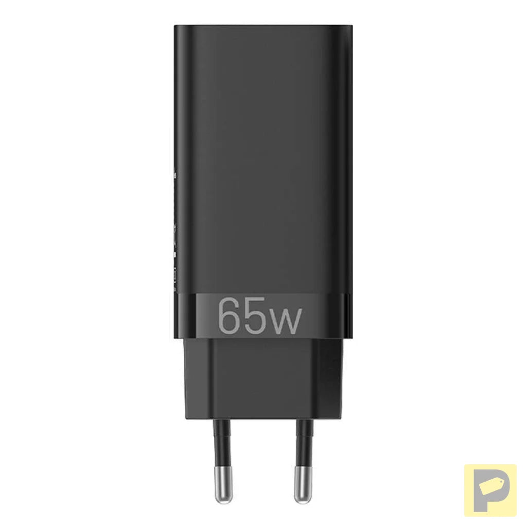 Vention FEDB0-EU 2xUSB-C 1xUSB-A 65W/30W/30W GaN network charger (black)