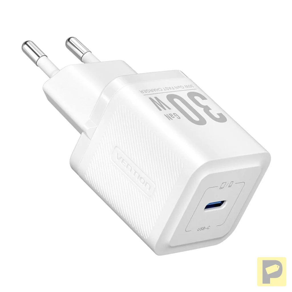 Vention FEZB0-EU USB-C GaN network charger (30W) (white)