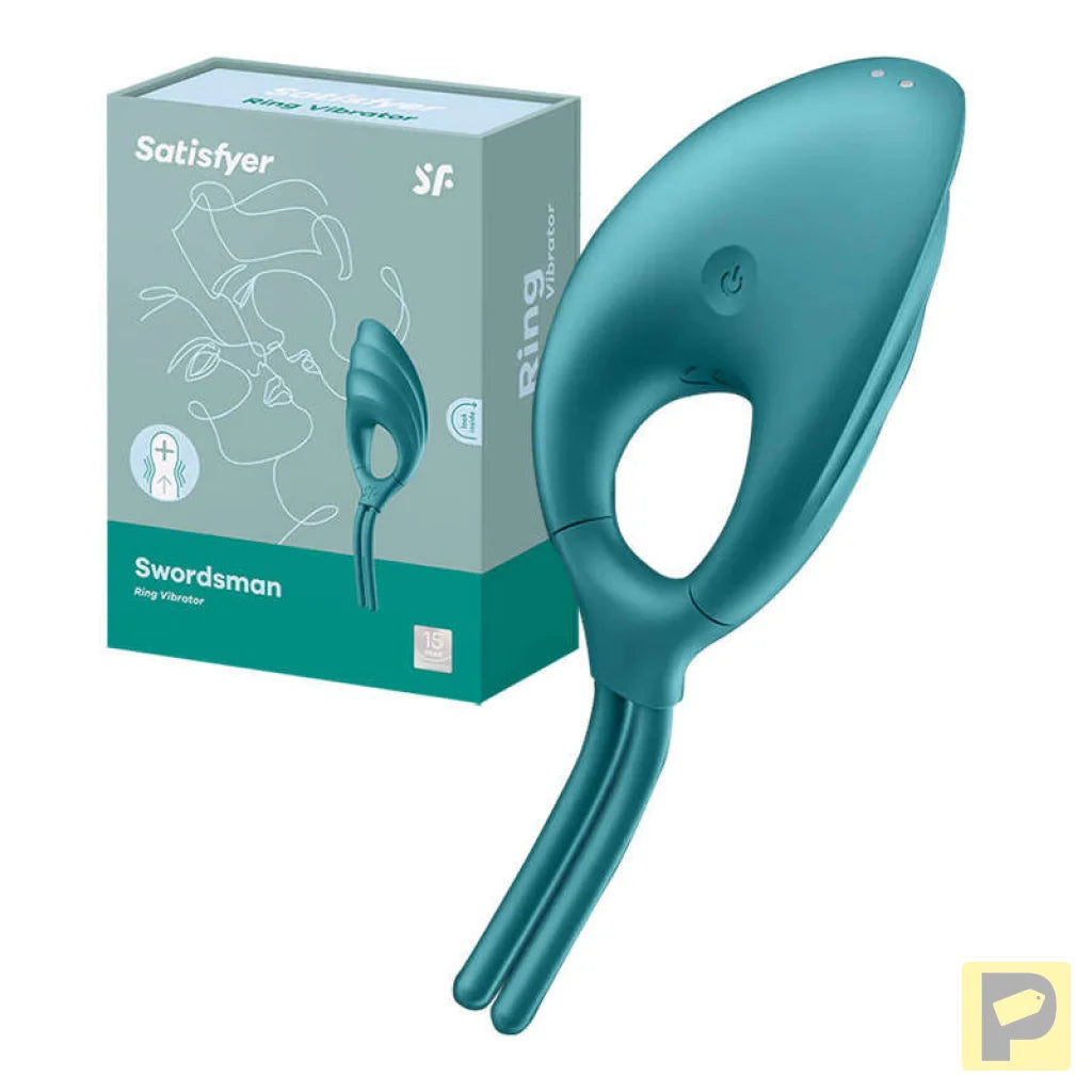 Vibrating ring Satisfyer Swordsman (green)