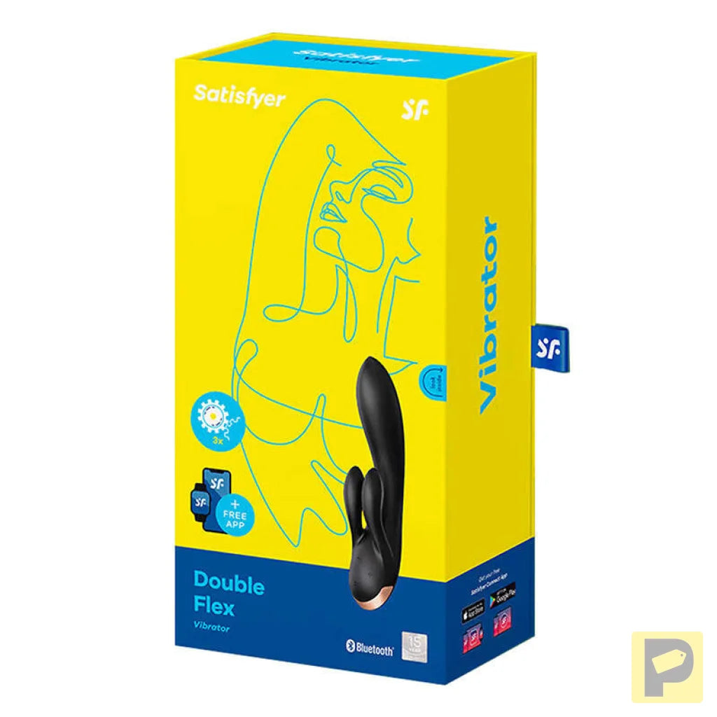 Vibrator Satisfyer Double Flex with App (Black)