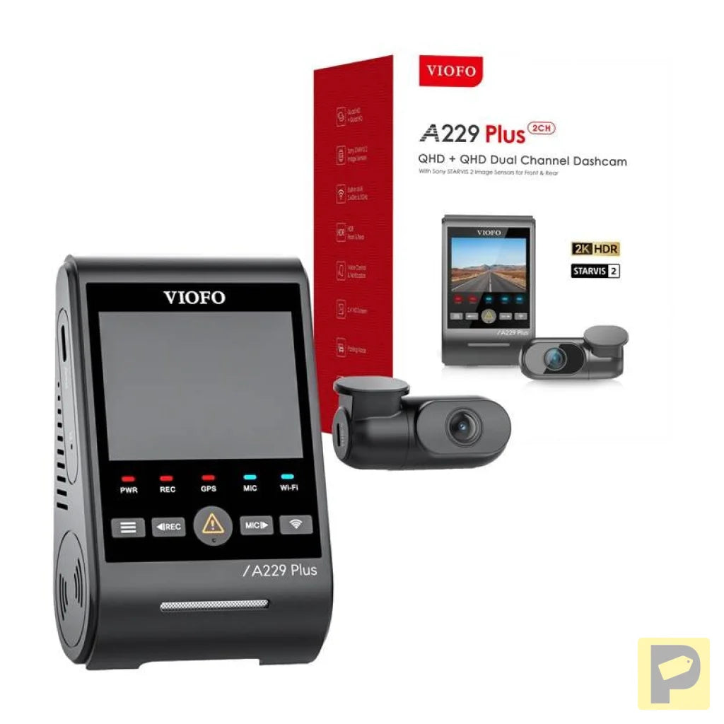 VIOFO A229 PLUS 2CH 2K + 2K WiFi, GPS