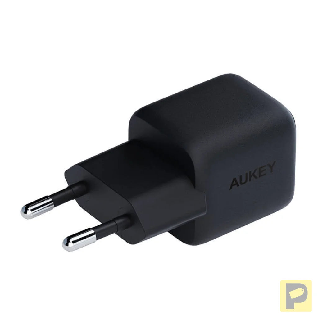 Wall Charger Aukey PA-B1L,USB-C, 30W (black)