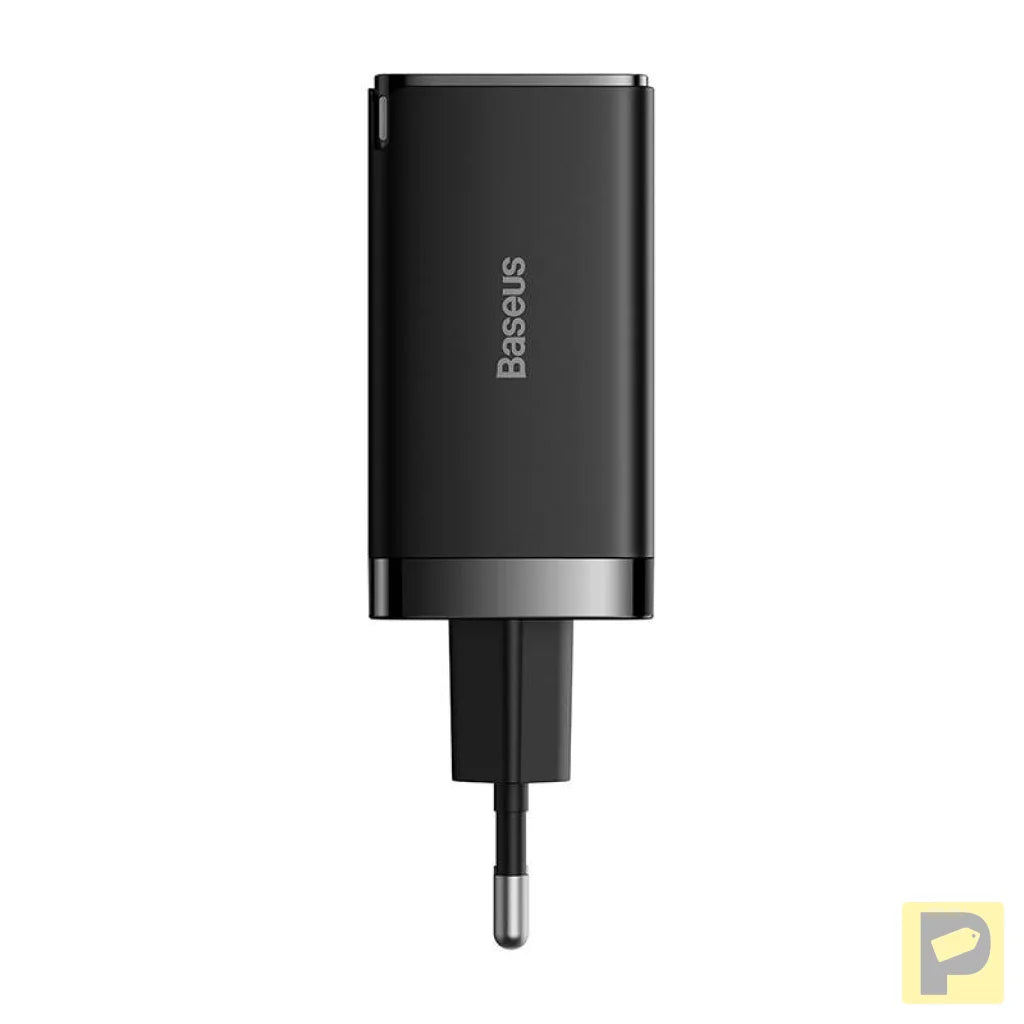 Wall charger Baseus GaN5 Pro 2xUSB-C + USB, 65W (black)