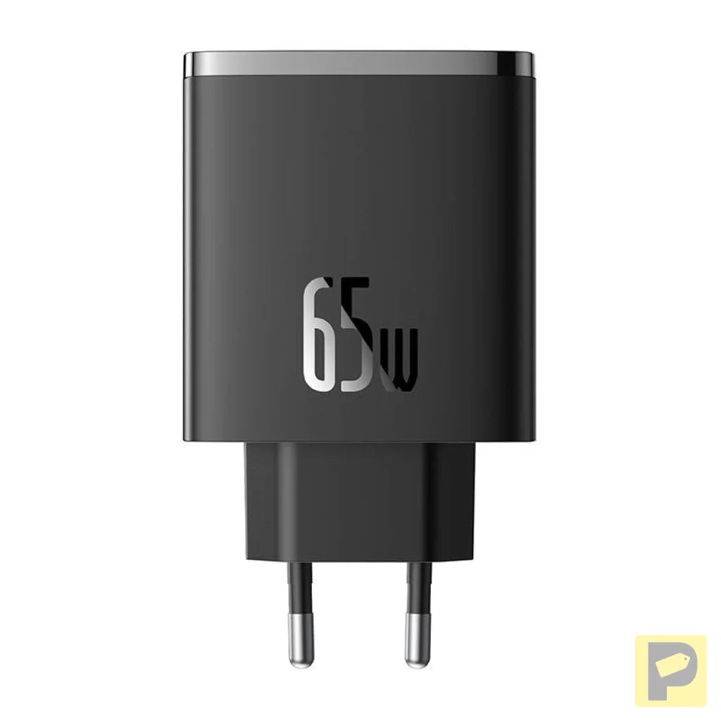 Wall charger Baseus OS-Cube Pro 2xUSB-C + USB, 65W (black)