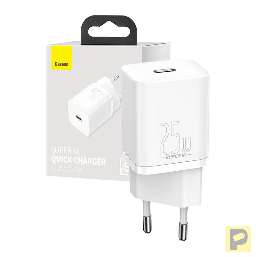 Wall charger Baseus Super Si Quick Charger 1C 25W (white)