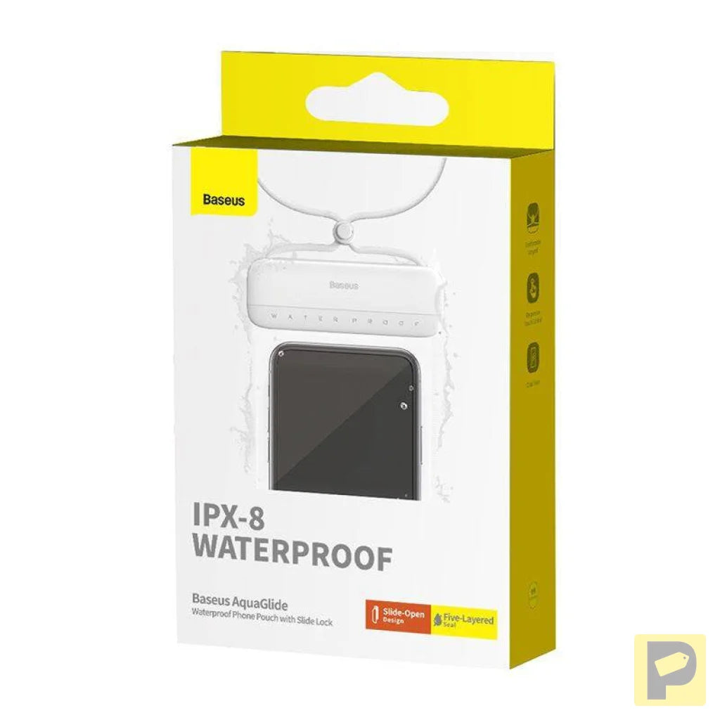 Waterproof phone case Baseus AquaGlide (white)