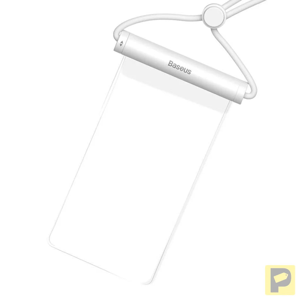 Waterproof phone case Baseus AquaGlide with Cylindrical Slide Lock (white)