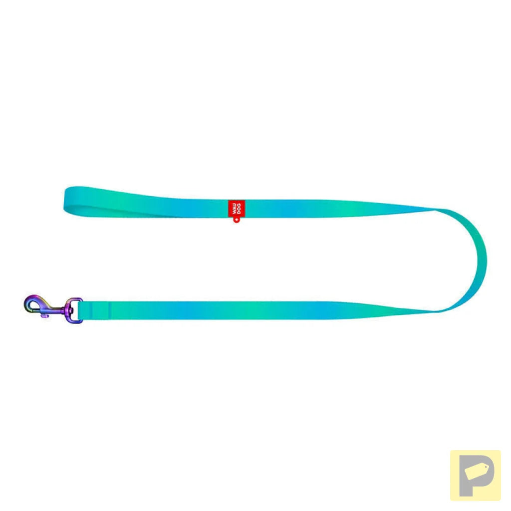 WAUDOG gradient nylon dog leash, length 122 cm blue